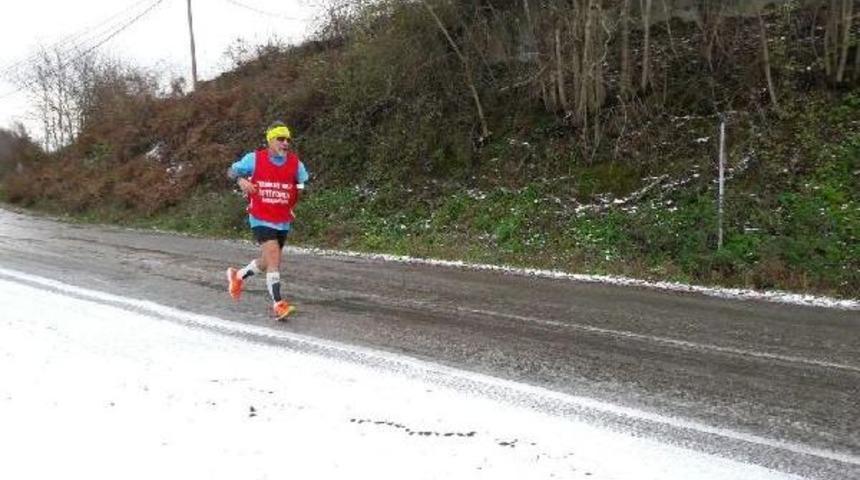 Engelli Milli Sporcu, Termik Santrali Protesto Etmek I&ccedil;in Koştu