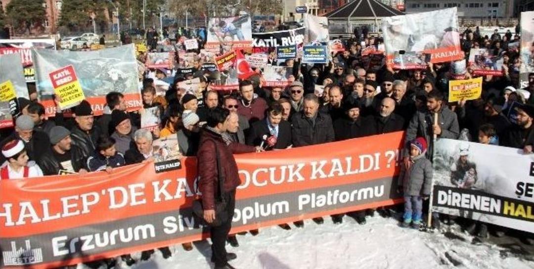 Erzurumlular Halep İ&ccedil;in Y&uuml;r&uuml;d&uuml;