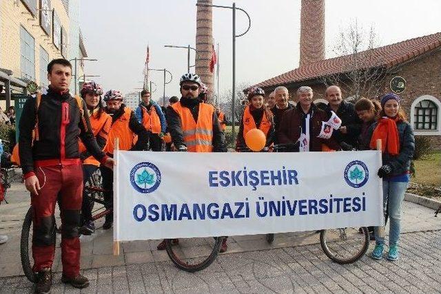 Kadına Şiddete Karşı Pedal Çevirdiler