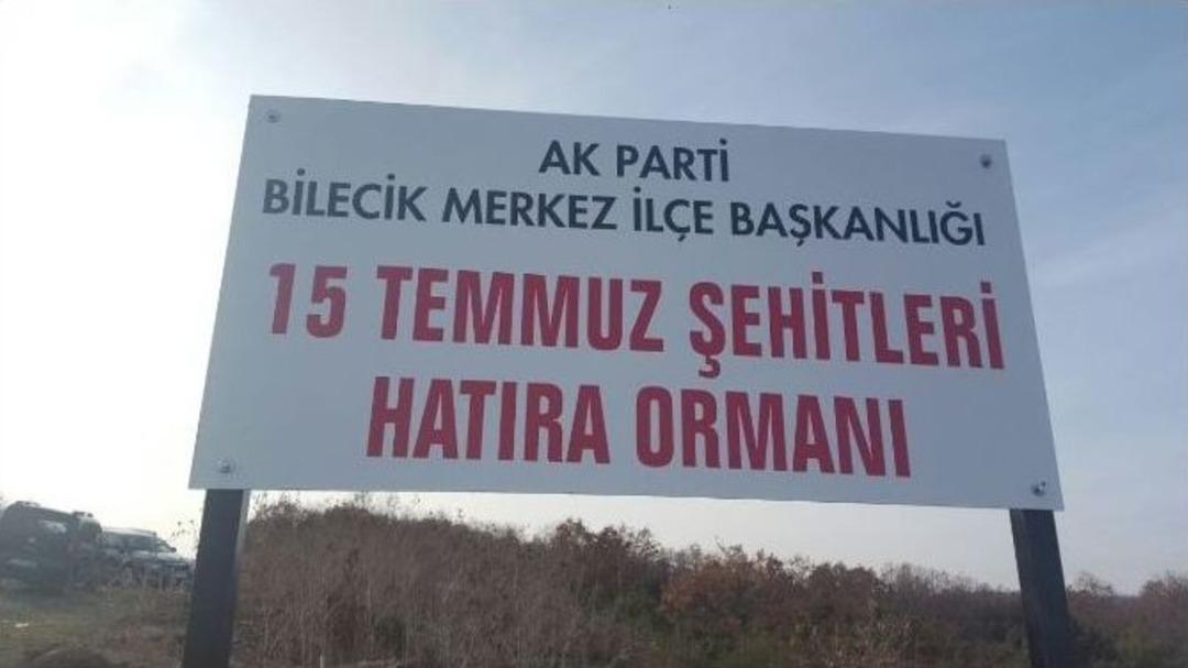 Ak Parti&rsquo;den 15 Temmuz Şehitleri Hatıra Ormanı