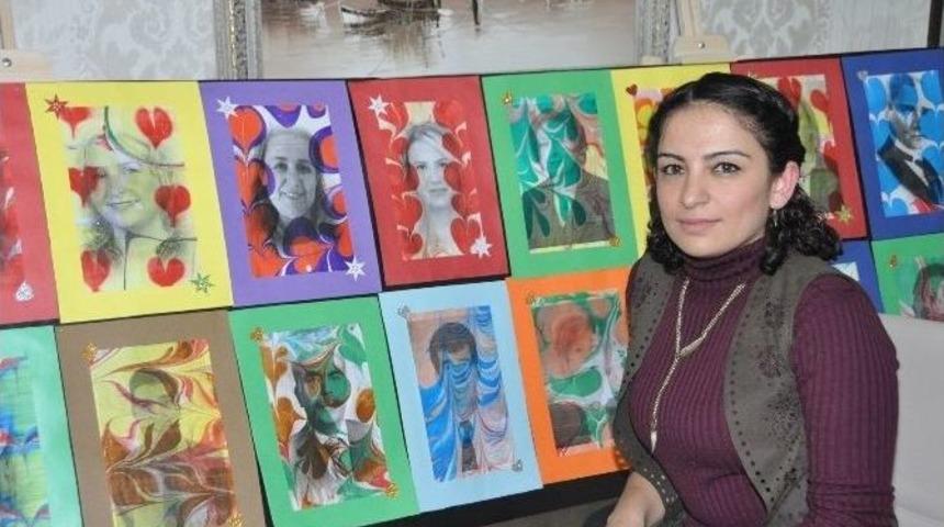 Gkv&rsquo;de Ebrulu Portreler Sergisi B&uuml;y&uuml;k İlgi G&ouml;r&uuml;yor