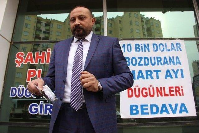 Gaziantep’te 10 Bin Dolar Bozdurana Düğün Bedava