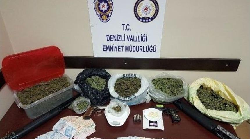 Denizli&rsquo;de Uyuşturucu Operasyonu: 6 Tutuklama
