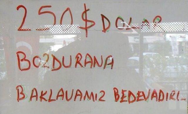 (özel Haber) Dolarını Bozdurana Baklava Bedava