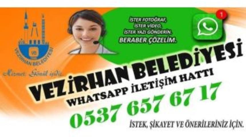 Vezirhan Belediyesi Whatsapp Destek Hattı A&ccedil;ıldı
