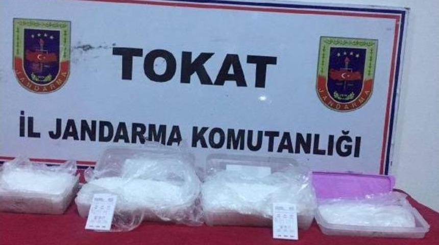 Tokat'ta 2.5 Kilo Kristal Metamfetamin Ele Ge&ccedil;irildi
