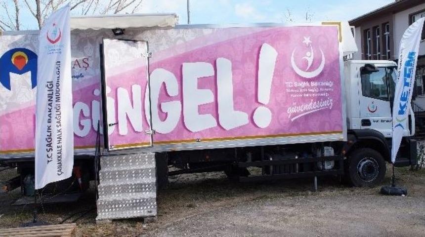 Lapseki&rsquo;de &Uuml;cretsiz Kanser Tarama Standı A&ccedil;ıldı