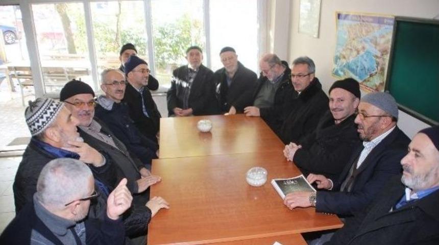 Başkan K&ouml;şker, Arap&ccedil;eşme Caminde Cemaatle Sohbet Etti