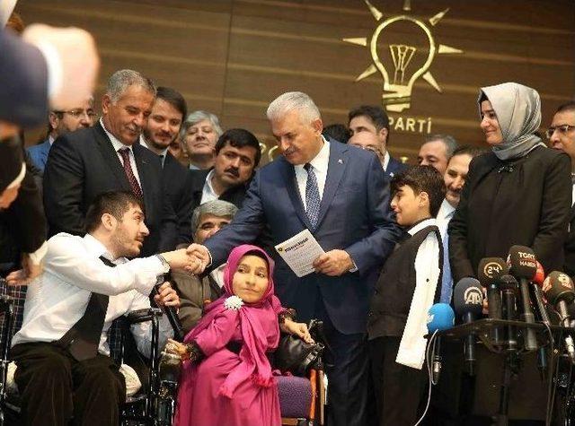 Bağcılarlı Engelliler, Başbakan Yıldırım’ı Ziyaret Etti