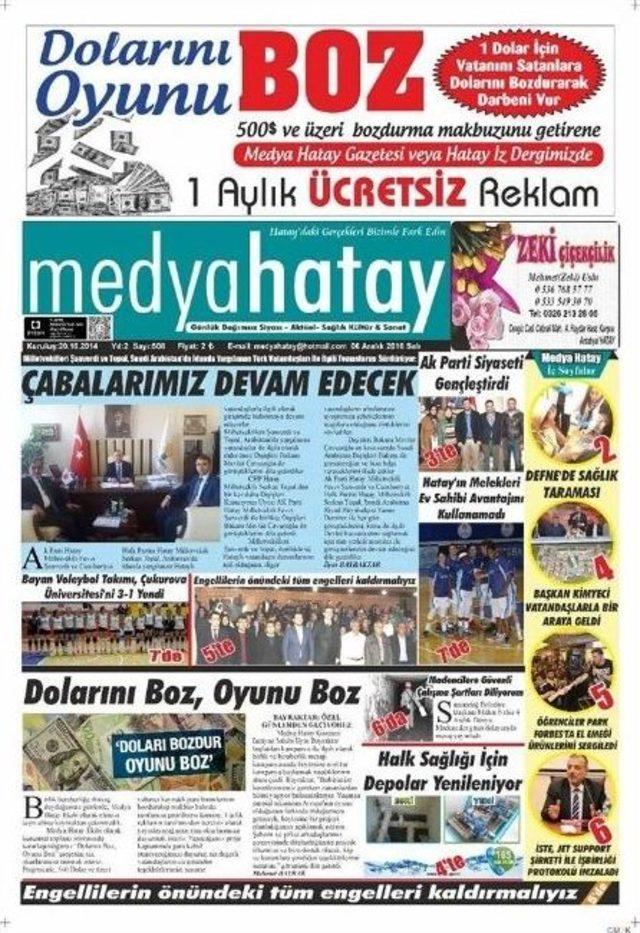 Yerel Gazeteden Dolarını Bozdurana Bedava Reklam