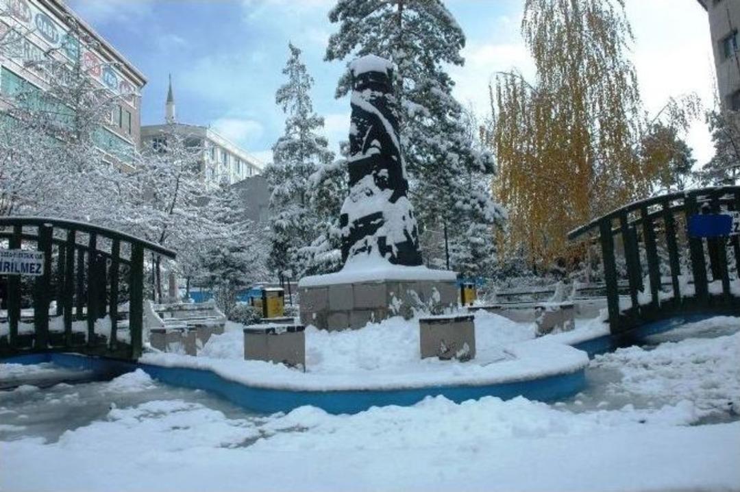 Van&rsquo;da Kar Yağışı