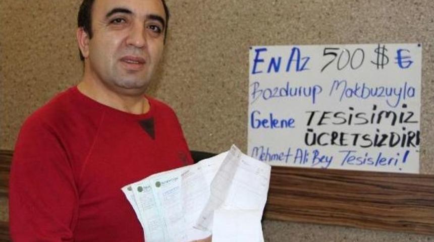 500 Dolar Bozdurana 'hamam' Bedava