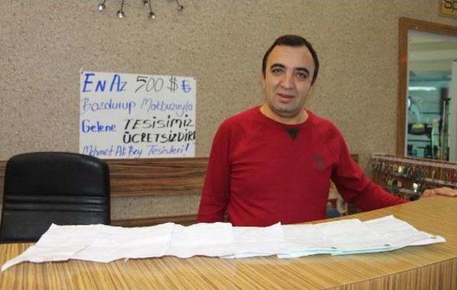 500 Dolar Bozdurana 'hamam' Bedava