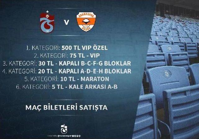 Trabzonspor’Da Adanaspor Maçı Hazırlıkları Başladı