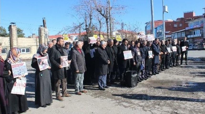 Halep&rsquo;teki Katliam Muş&rsquo;ta Kınandı