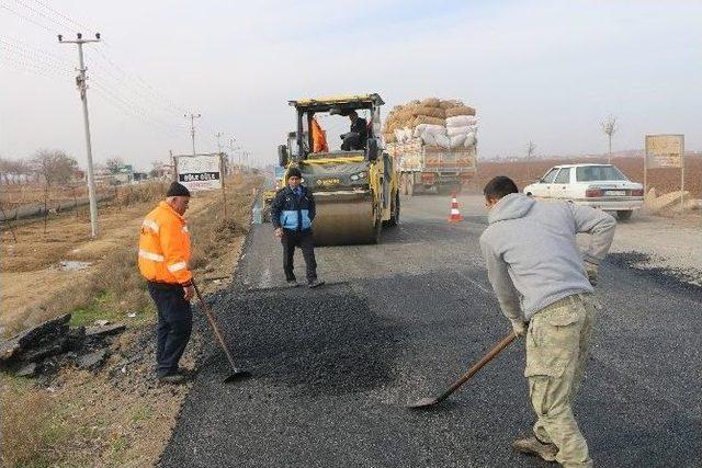 Harran’da Sıcak Asfalt Çalışması