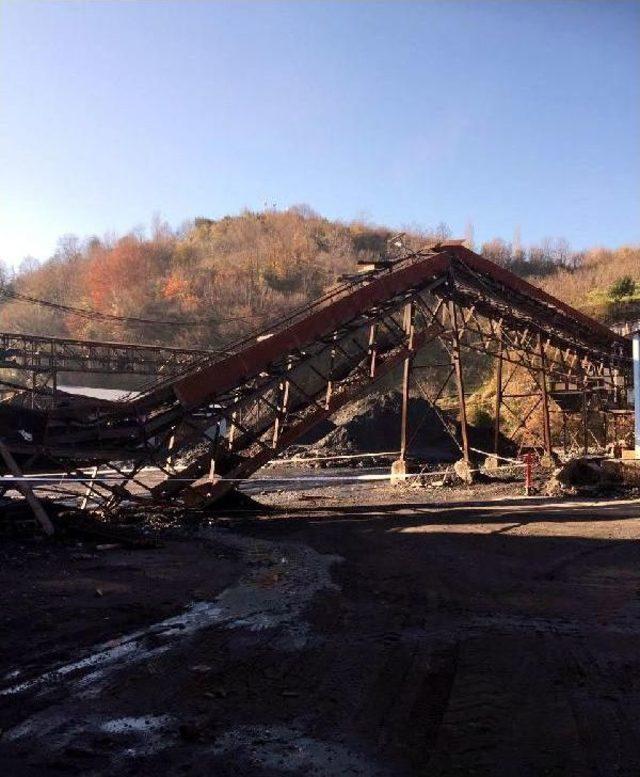 Maden Ocağında K&ouml;m&uuml;r Bandı &Ccedil;&ouml;kt&uuml;, &Ouml;l&uuml; Yaralı Yok 1