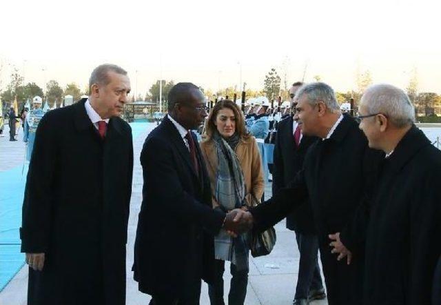 Cumhurbaşkanı Erdoğan, Benin Cumhurbaşkanı Talon'u Resmi Törenle Karşıladı