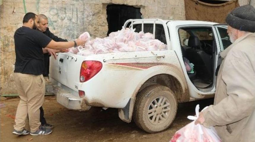 İhh Dabık&rsquo;ta 400 Aileye Akika-adak Eti Dağıttı