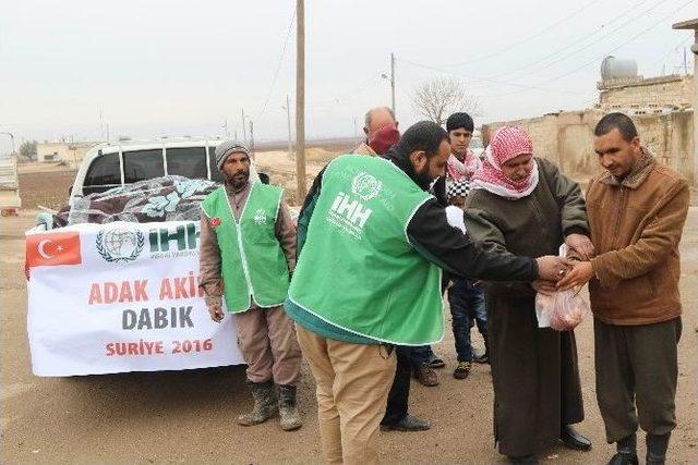 İhh Dabık&rsquo;ta 400 Aileye Akika-adak Eti Dağıttı 1
