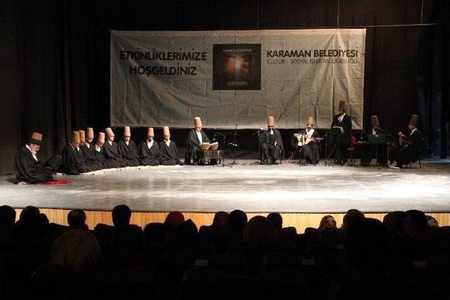 Karaman’da Hz. Mevlana’yı Anma Etkinlikleri Sema Gösterisiyle Başladı 1