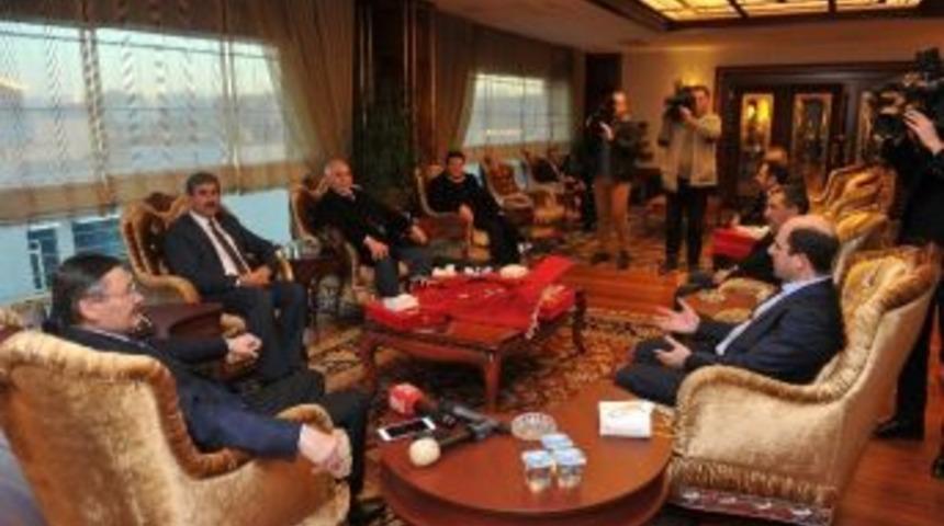 Başkan G&ouml;k&ccedil;ek&rsquo;e Anadolu K&ouml;y Korucularından Ziyaret