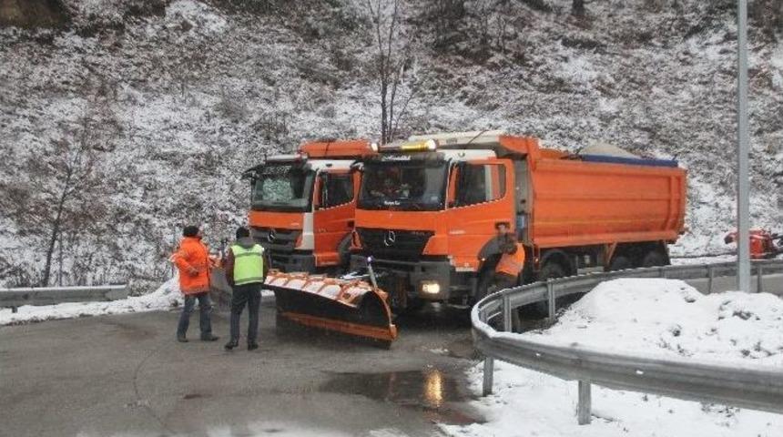 Bolu Dağı&rsquo;nda Kar Yağışı Başladı