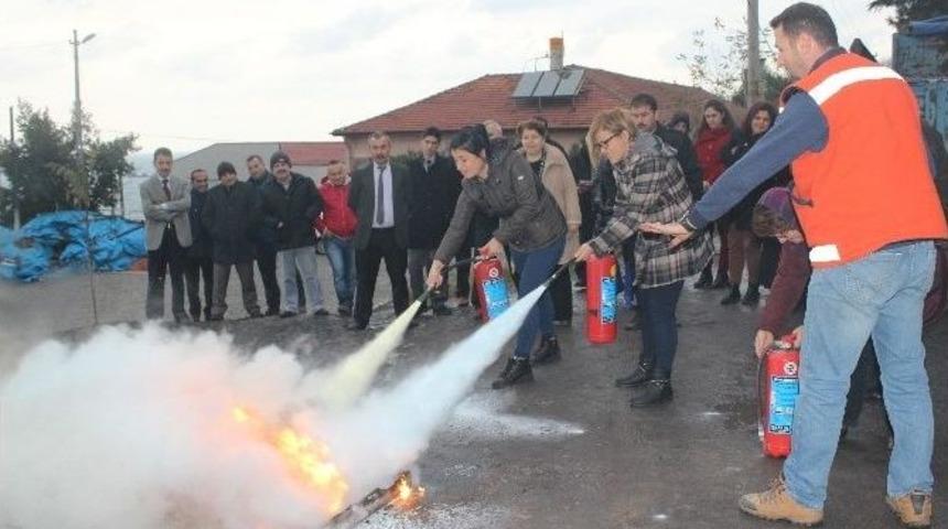 İl Sağlık M&uuml;d&uuml;rl&uuml;ğ&uuml;&rsquo;nde Yangın Tatbikatı Yapıldı