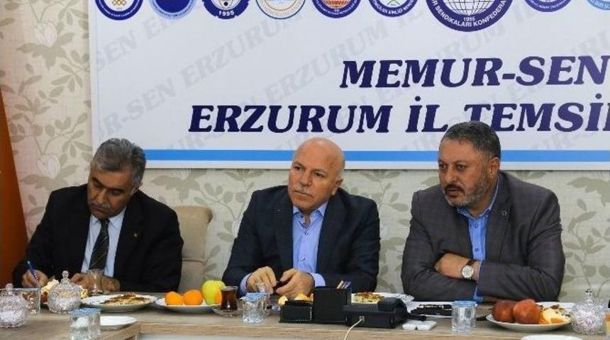 Başkan Sekmen Memur-sen&rsquo;e Projelerini Anlattı