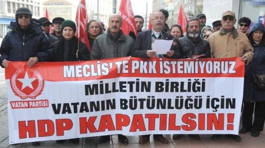 Vatan Partisi'nden 'hdp Kapatılsın' Eylemi