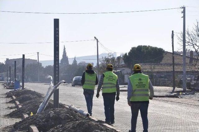 Akhisar Ring Yolunda Aydınlatma Çalışmaları Başladı 1