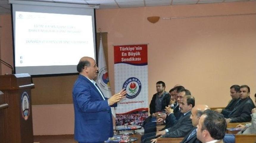 Eğitim-bir-sen Adana Şubesi İş Yeri Temsilcilerine Sendikal Eğitim Veriyor