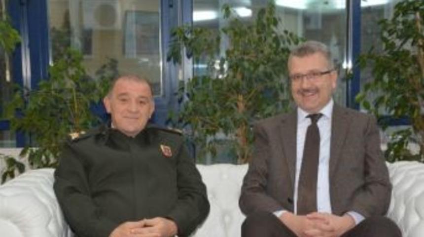 Tuğgeneral Hacıoğlu&rsquo;ndan Başkan &Ouml;zkan&rsquo;a Ziyaret