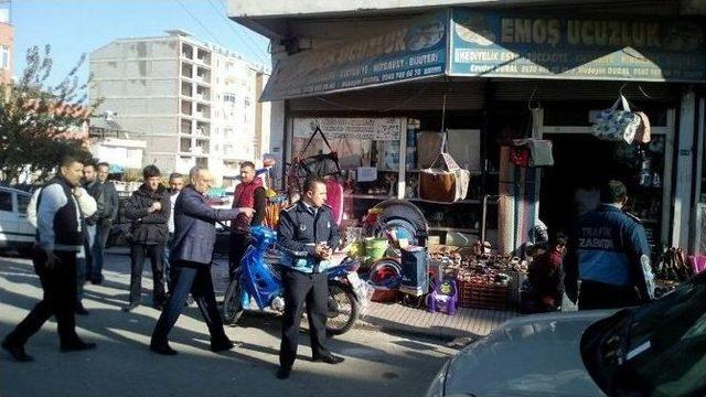 Kırıkhan Zabıtasından ’kaldırım İşgaline’ Müdahale