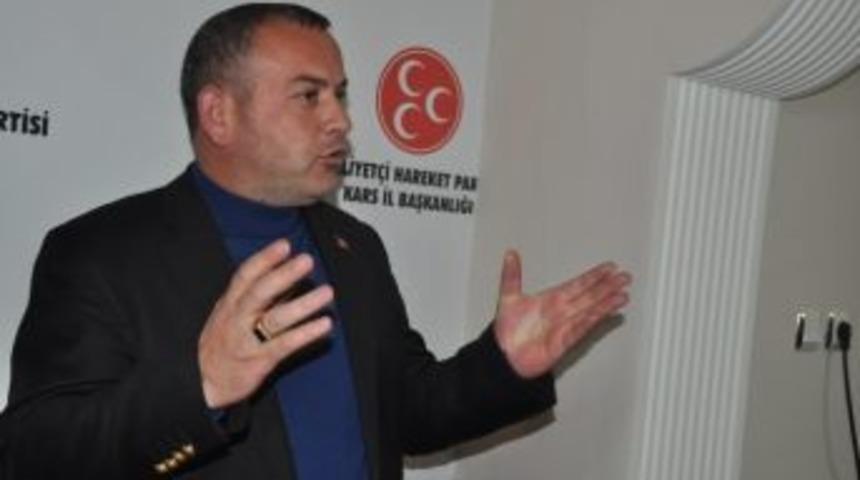 Mhp İl Başkanı &Ouml;zcan, Mhp&rsquo;li Kars Belediyesini Eleştirdi!