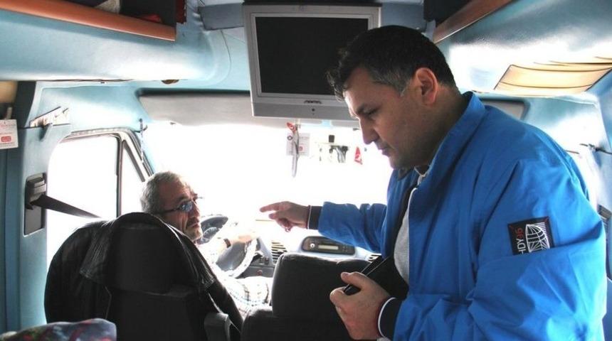 Sivil Polisten Otob&uuml;ste Gizli Denetim