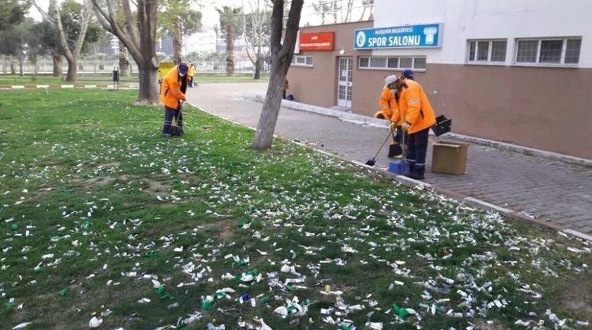 Alaşehir Belediyesi Temiz Bir &Ccedil;evre İ&ccedil;in &Ccedil;alışıyor