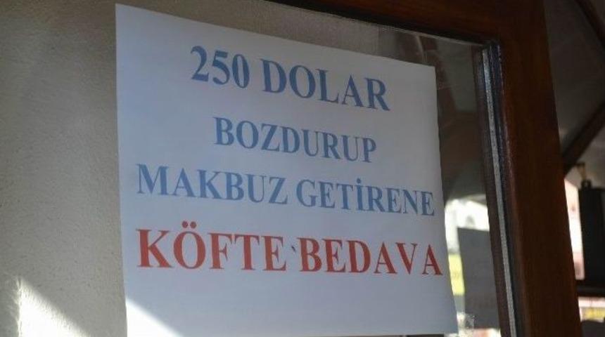 Dolar Bozdurana Köfte Bedava
