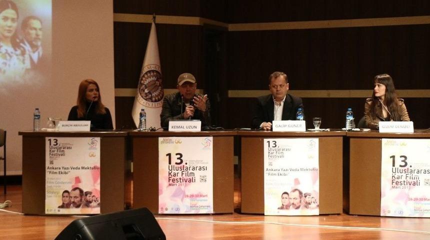 Kar Film Festivali, &ldquo;ankara Yazı Veda Mektubu&rdquo; Film Ekibini Ağırladı