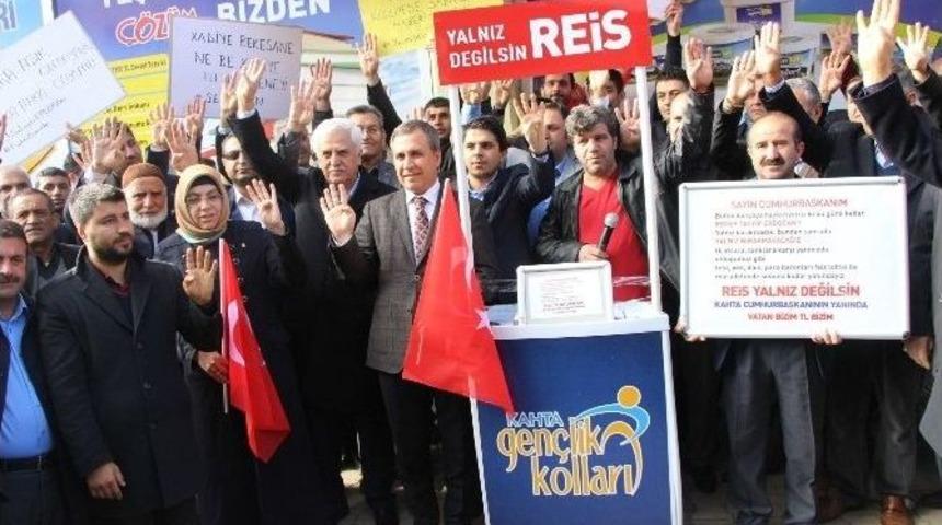 Kahta İl&ccedil;esinden Cumhurbaşkanına Destek