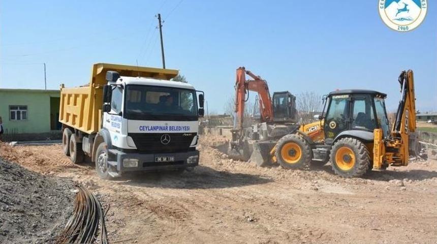 Ceylanpınar Alaca Mahallesinde K&uuml;lt&uuml;r Evi &Ccedil;alışmalarına Başlanıldı