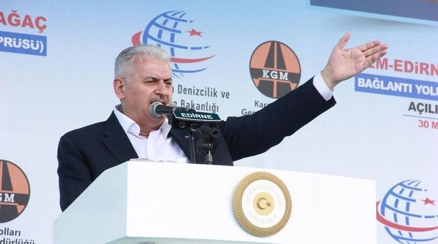 Başbakan Yıldırım Karaağa&ccedil; K&ouml;pr&uuml;s&uuml;&rsquo;n&uuml; A&ccedil;tı
