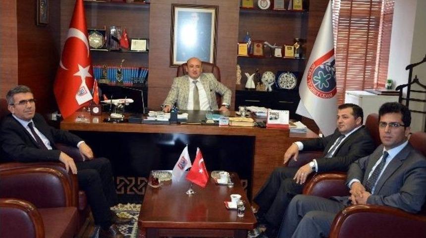 Vergi Dairesi Başkanı M&uuml;sevitoğlu&rsquo;ndan Ayto Başkanı &Uuml;lken&rsquo;e Ziyaret