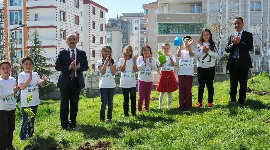 İlkadım&rsquo;da &Ccedil;ocuklara Ağa&ccedil; Sevgisi Aşılandı
