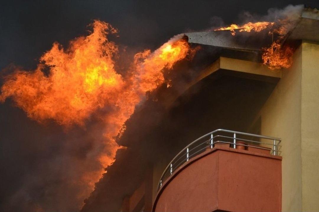 Erzurum&rsquo;da Korkutan Yangın