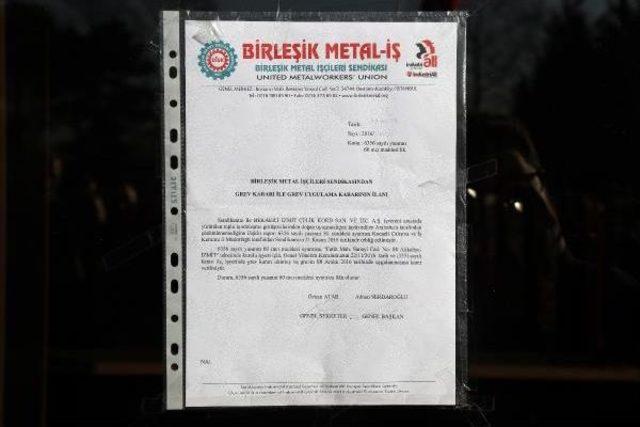 İzmit te 400 Iş&ccedil;i Greve &Ccedil;ıktı 3