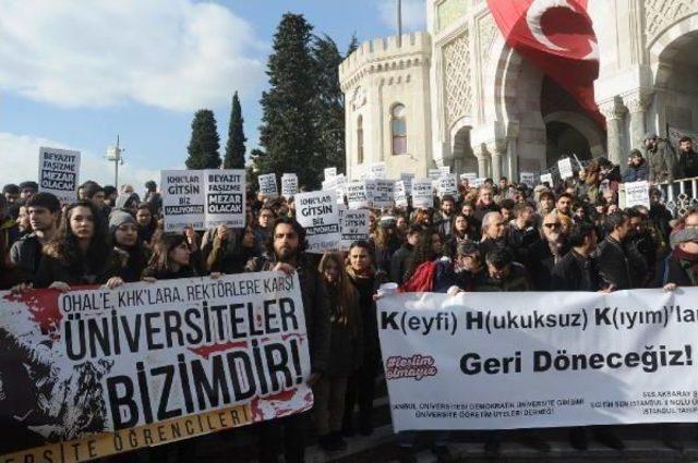 Beyazıt Meydanı'nda Ohal Ve Khk'lara Karşı Eylem