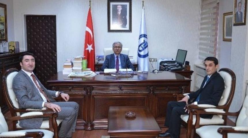 Kaymakamlardan Rekt&ouml;r Kaplan&rsquo;a Veda Ziyareti