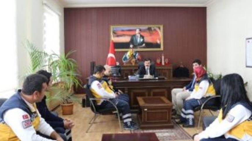 112 Personeli Kaymakam G&ouml;zen&rsquo;i Ziyaret Etti