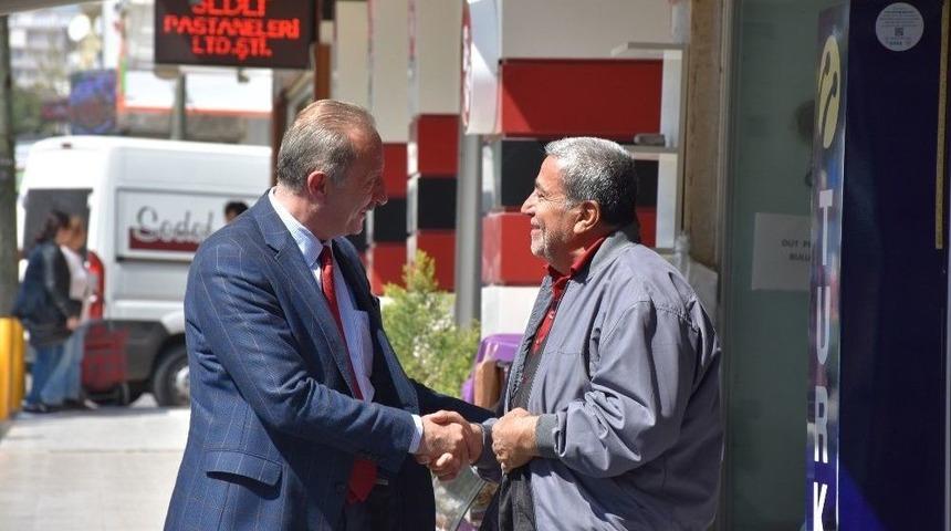 Başkan Atabay, Esnaf Ziyaretinde